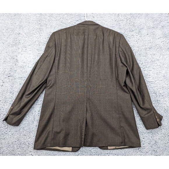 VTG Lauren Ralph Lauren Cashmere Wool Blazer Mens 40R Formal Office Career Brown - Picture 2 of 12